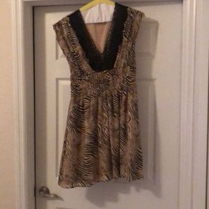 Animal print dress